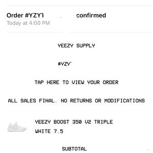 YEEZY BOOST 350 V2 TRIPLE WHITE